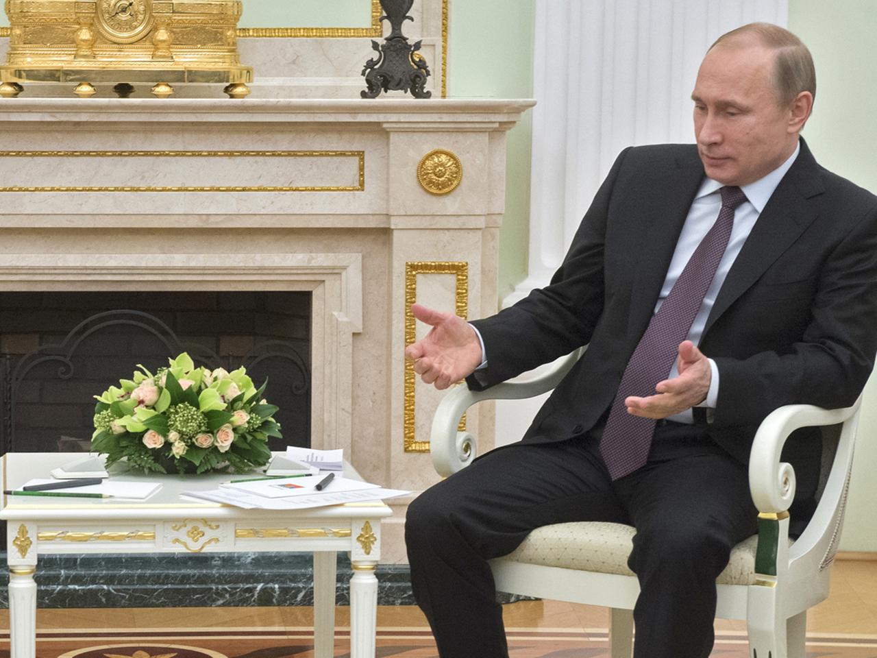 Russlands Präsident Wladimir Putin im Kreml.