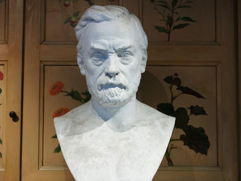 Büste von Louis Pasteur im Pasteur-Haus in Arbois.