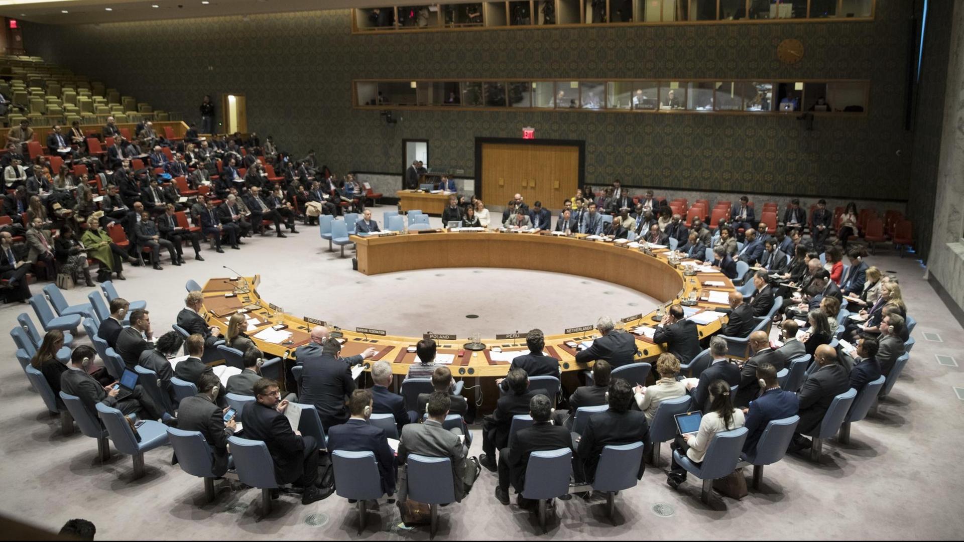 Sitzung des UN-Sicherheitsrats in New York am 05.01.2018. zum Iran.