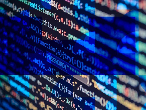 Das Logo zur Sendung "Computer und Kommunikation" zeigt den Quellcode eines Computerprogramms