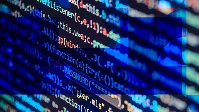 Das Logo zur Sendung "Computer und Kommunikation" zeigt den Quellcode eines Computerprogramms