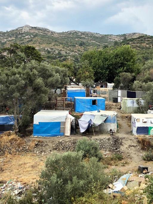 Wildes Flüchtlingscamp auf Samos
