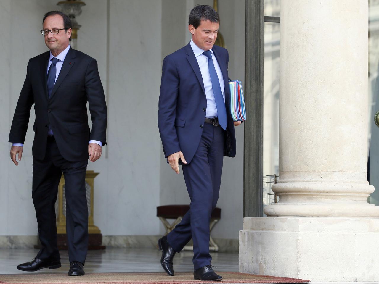 Frankreichs Premierminister Manuel Valls hat den Rücktritt seiner Regierung eingereicht.