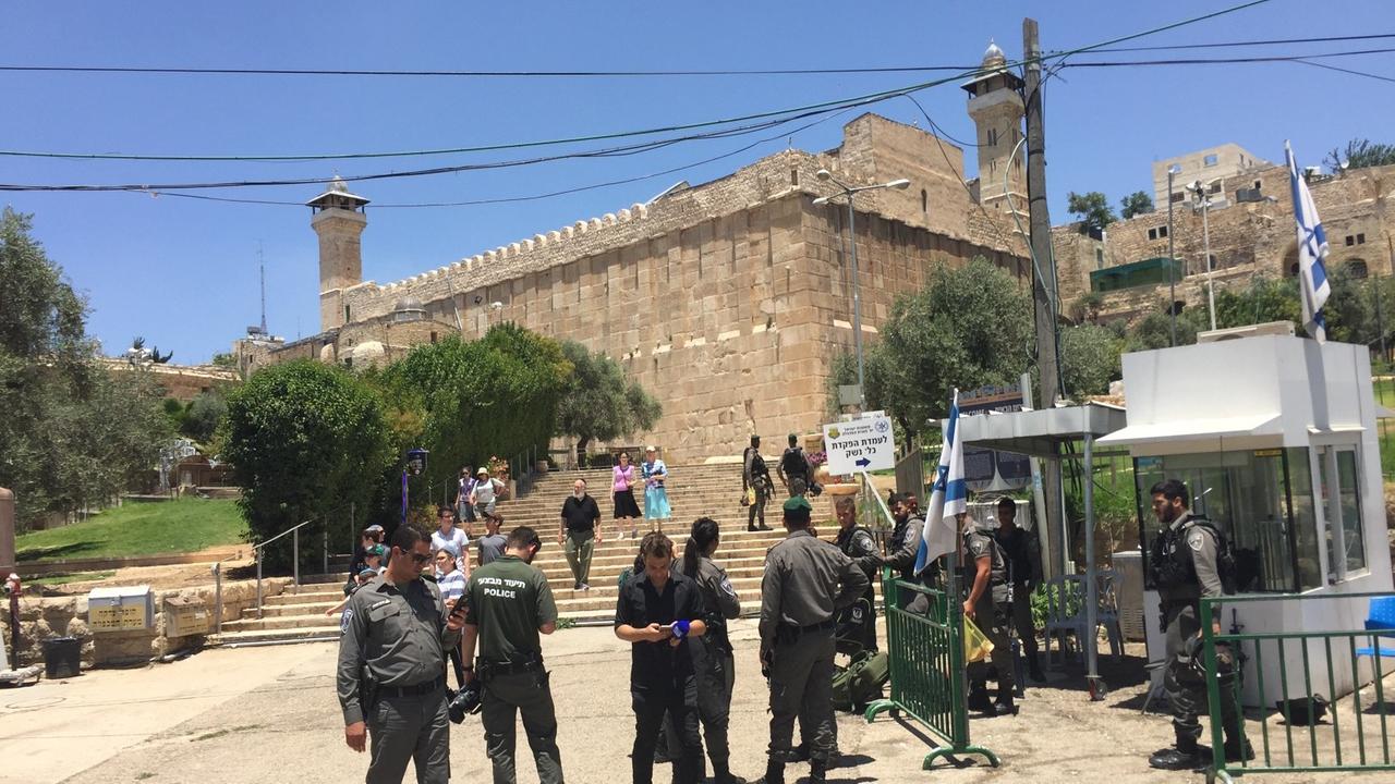Der Weg zur Ibrahimi-Moschee bzw. Machpela in Hebron
