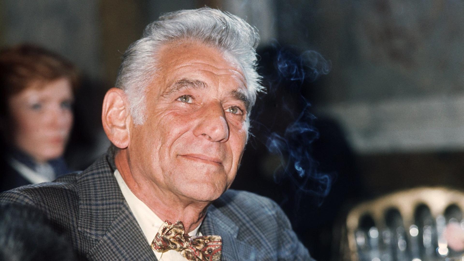 Leonard Bernstein im Mai 1977 in Paris