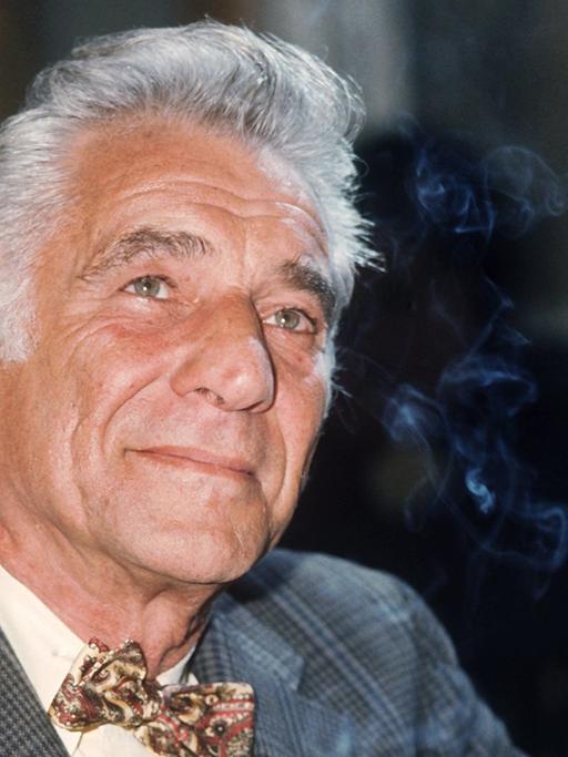 Leonard Bernstein im Mai 1977 in Paris