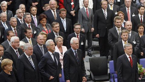 Horst Köhler nach seiner Wiederwahl in der Bundesversammlung