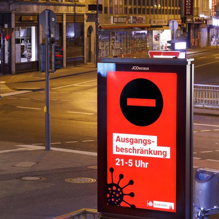 In Köln gelten seit Samstagnacht 0 Uhr Ausgangsbeschränkungen. 