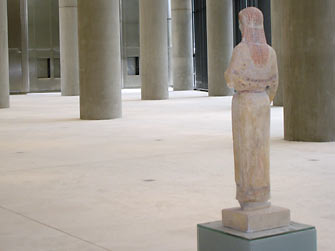 Blick in das neue Akropolismuseum in Athen