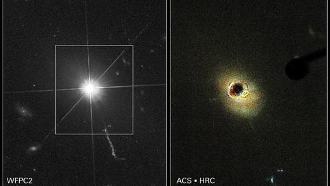 Der Quasar 3C 273 ist das hellste Objekt seiner Art und ist mit einem Amateurteleskop mittlerer Größe zu beobachten