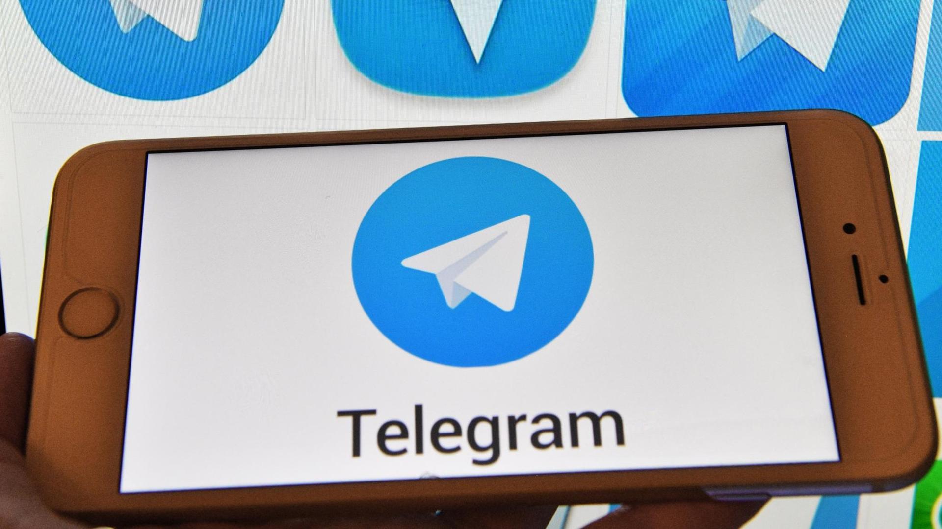 Das Logo des Messenger-Dienstes "Telegram".