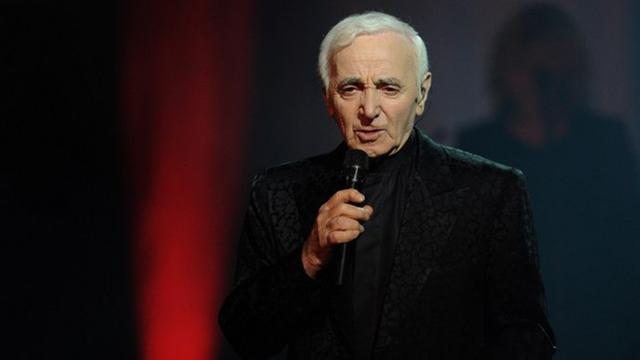 Chansonnier Charles Aznavour bei einem Konzert in Jeriwan, 12. Mai 2014.