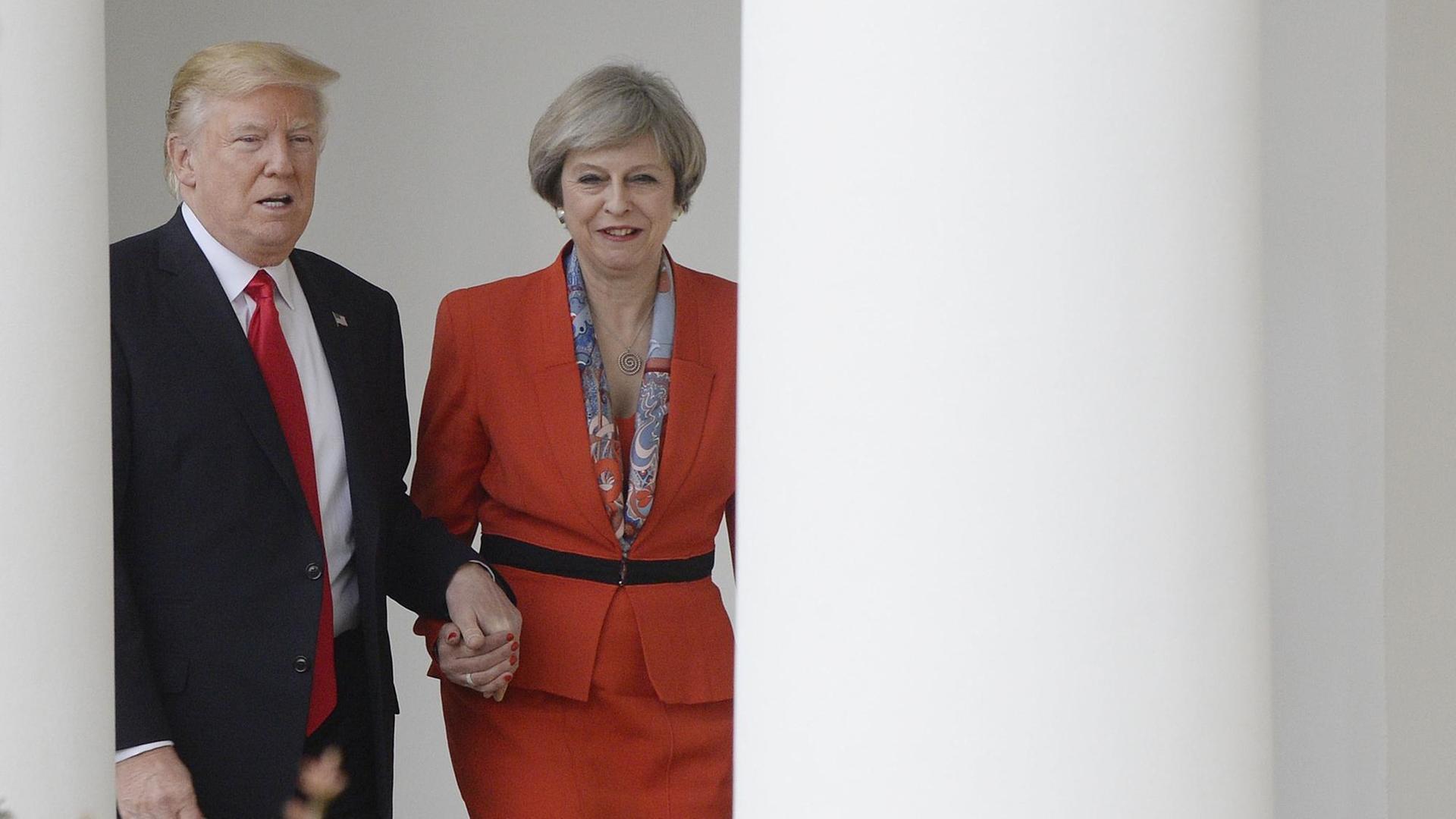 Theresa May zu Besuch bei Donald Trump Theresa May zu Besuch bei Donald Trump