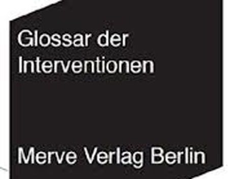 Cover - "Glossar der Interventionen" von F. v. Borries