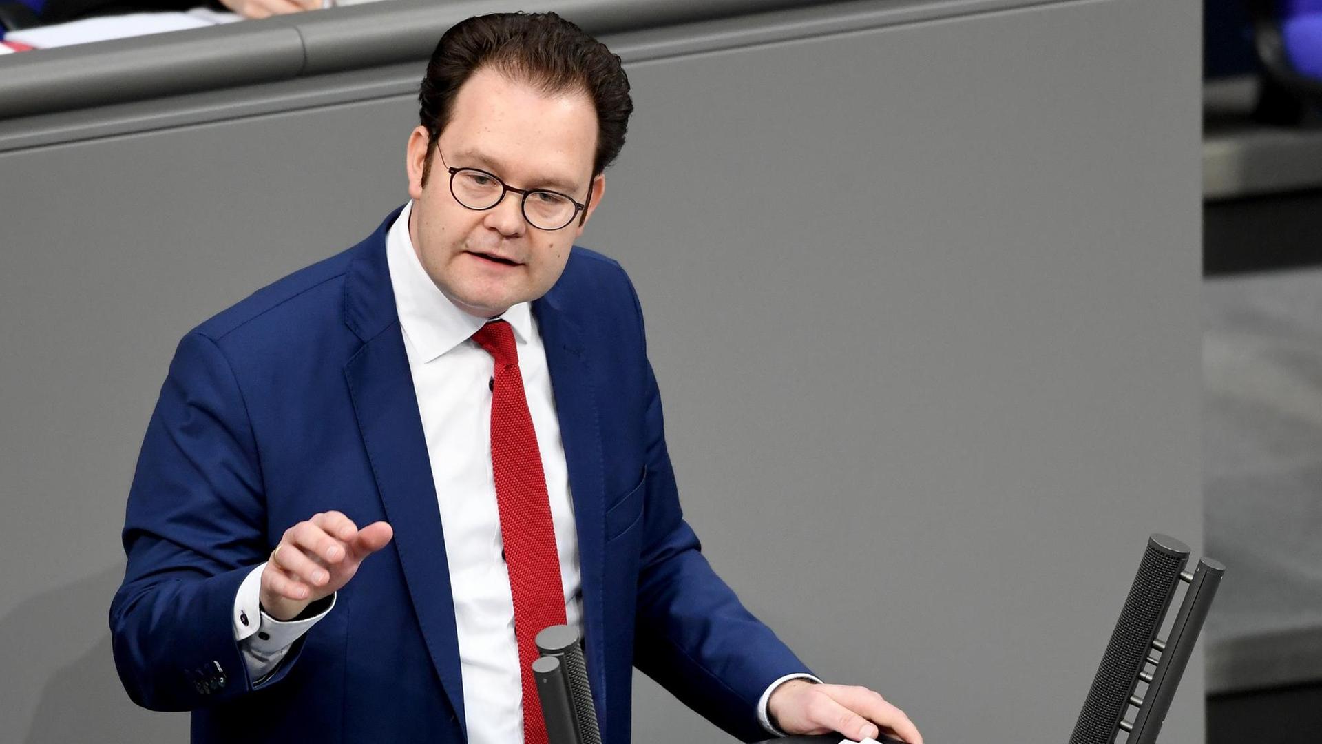 Tankred Schipanski (CDU), spricht bei der 83. Sitzung des Bundestags zur Umsetzungsstrategie Digitalisierung