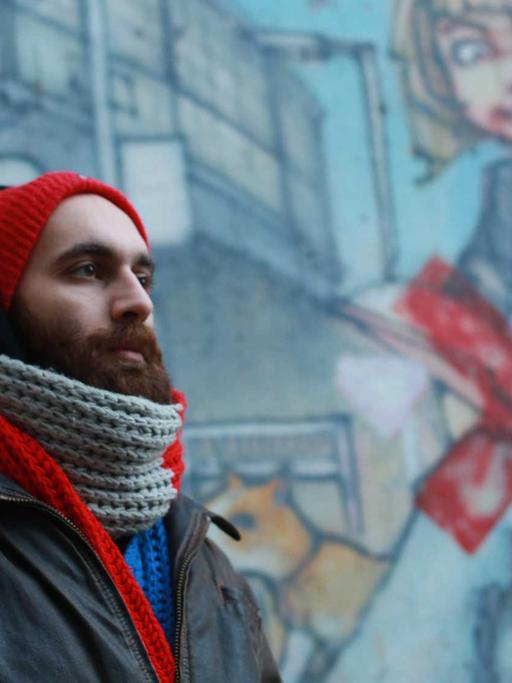 Der Musiker Jamal Ali am Kottbusser Tor in Berlin-Kreuzberg, wo er längere Zeit gewohnt hat.