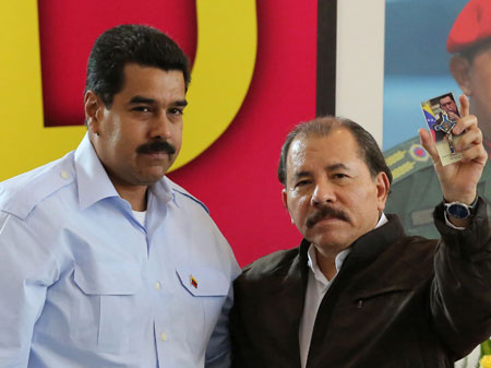 Die Präsidenten von Venezuela, Maduro (links), und Nicaragua, Ortega