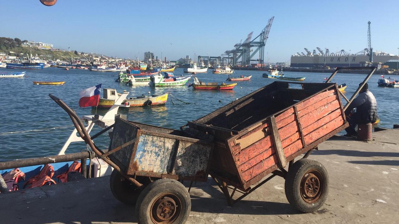 San Antonio: In der Bucht am Pazifik soll der größte Container-Hafen Zentralchiles entstehen