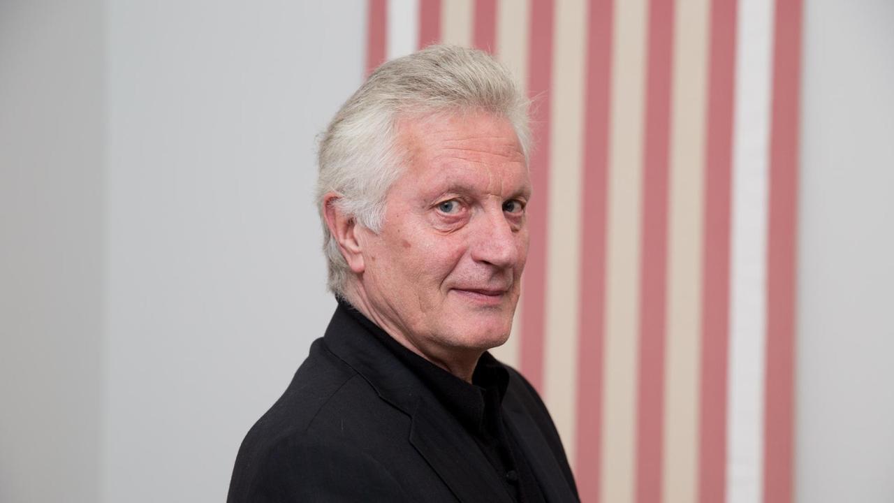 Der Kunstsammler Egidio Marzona 2014 in Berlin. Marzona schenkt der Stiftung Preußischer Kulturbesitz 372 Werke aus seiner Kunstsammlung.