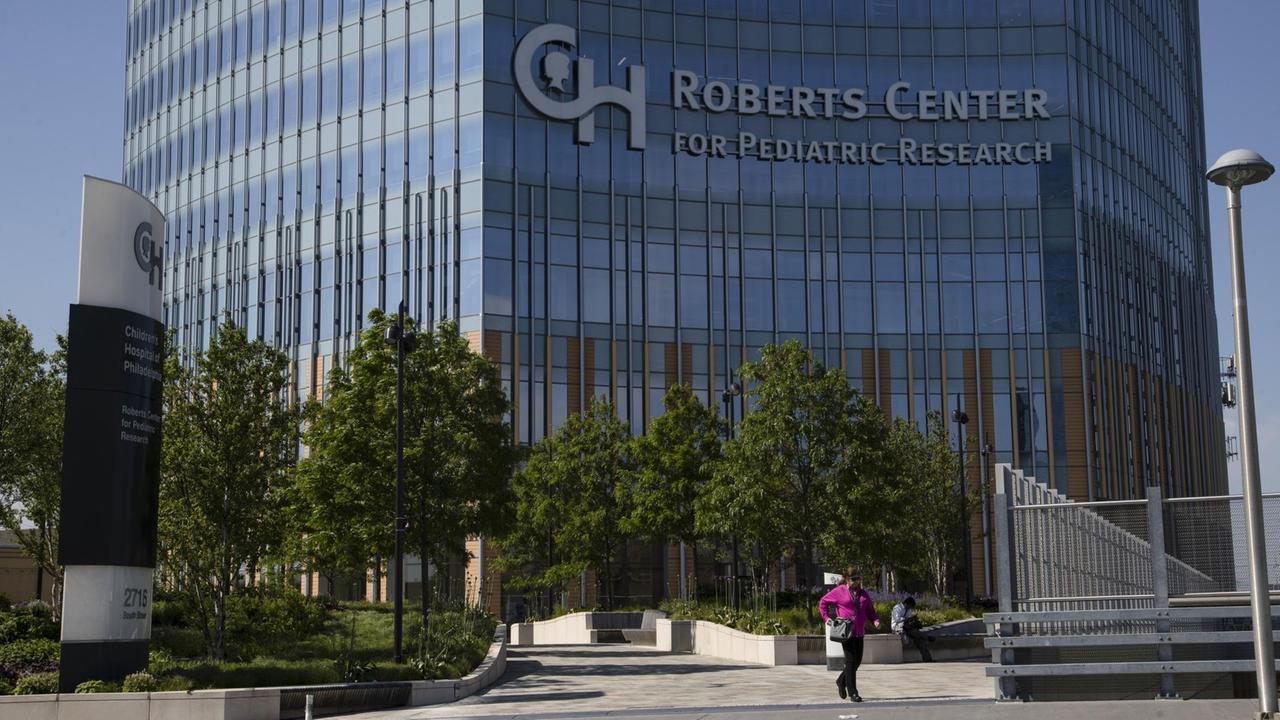 Children's Hospital of Philadelphia (CHOP) Roberts Center for Pediatric Research in Philadelphia, Thursday, May 16, 2019. (AP Photo/Matt Rourke) |