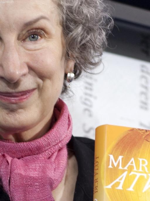 Margaret Atwood, aufgenommen am 15.10.2009 auf der Buchmesse in Frankfurt am Main.