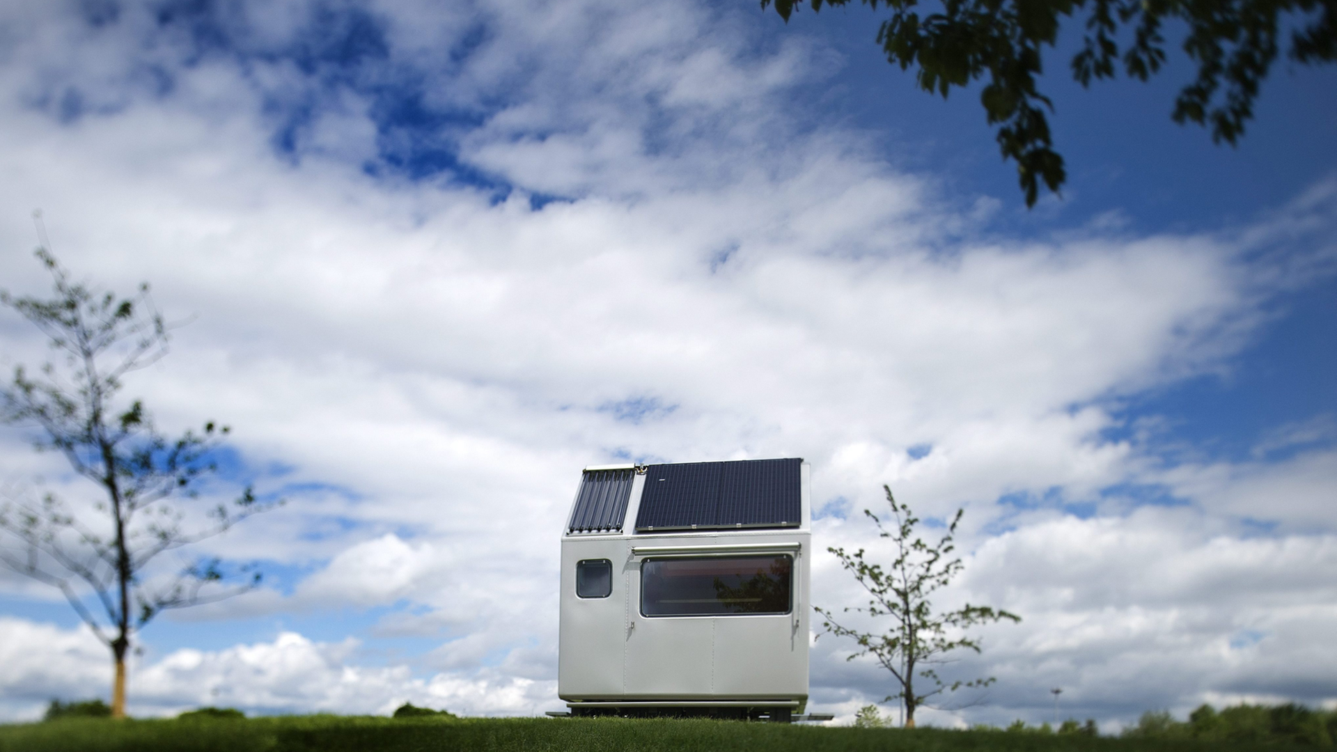 Das Mini-Haus, Modell "Diogene" auf dem Vitra Campus in Weil am Rhein.