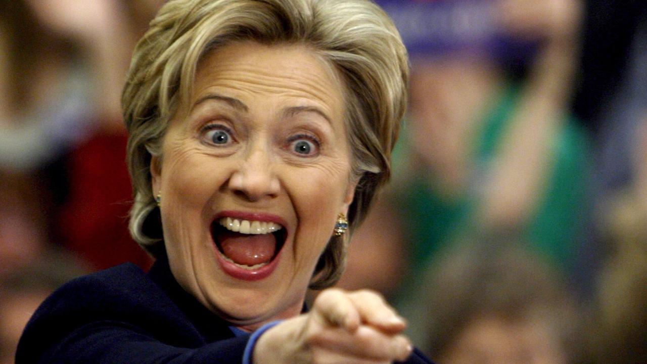 Hillary Clinton bei einem Wahlkampfauftritt 2008