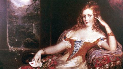 Jane Digby porträtiert als Beduinenfürstin in Damaskus