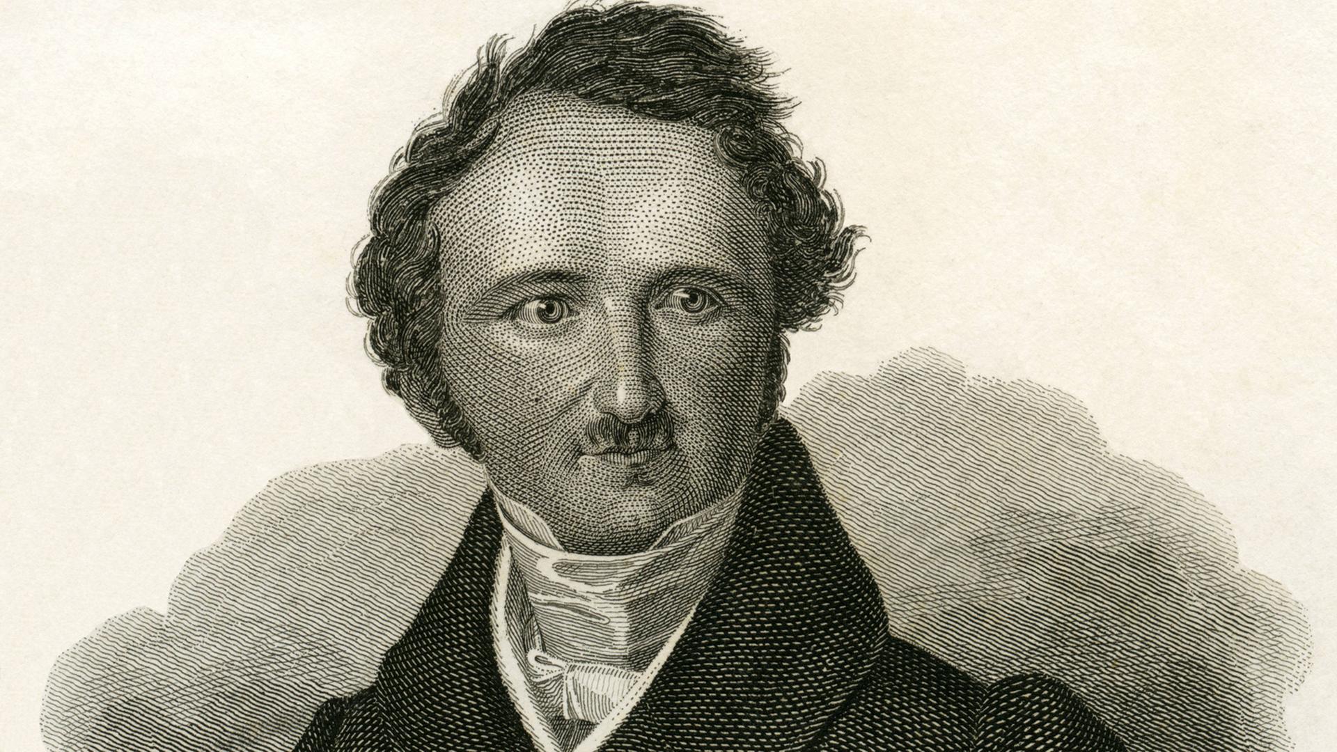 Hermann Fürst von Pückler-Muskau, deutscher Landschaftsarchitekt, Generalleutnant und Schriftsteller abgebildet auf einem Stahlstich von Jaquemot (um 1840) Hermann Fürst von Pückler-Muskau, deutscher Landschaftsarchitekt, Generalleutnant und Schriftsteller abgebildet auf einem Stahlstich von Jaquemot (um 1840)