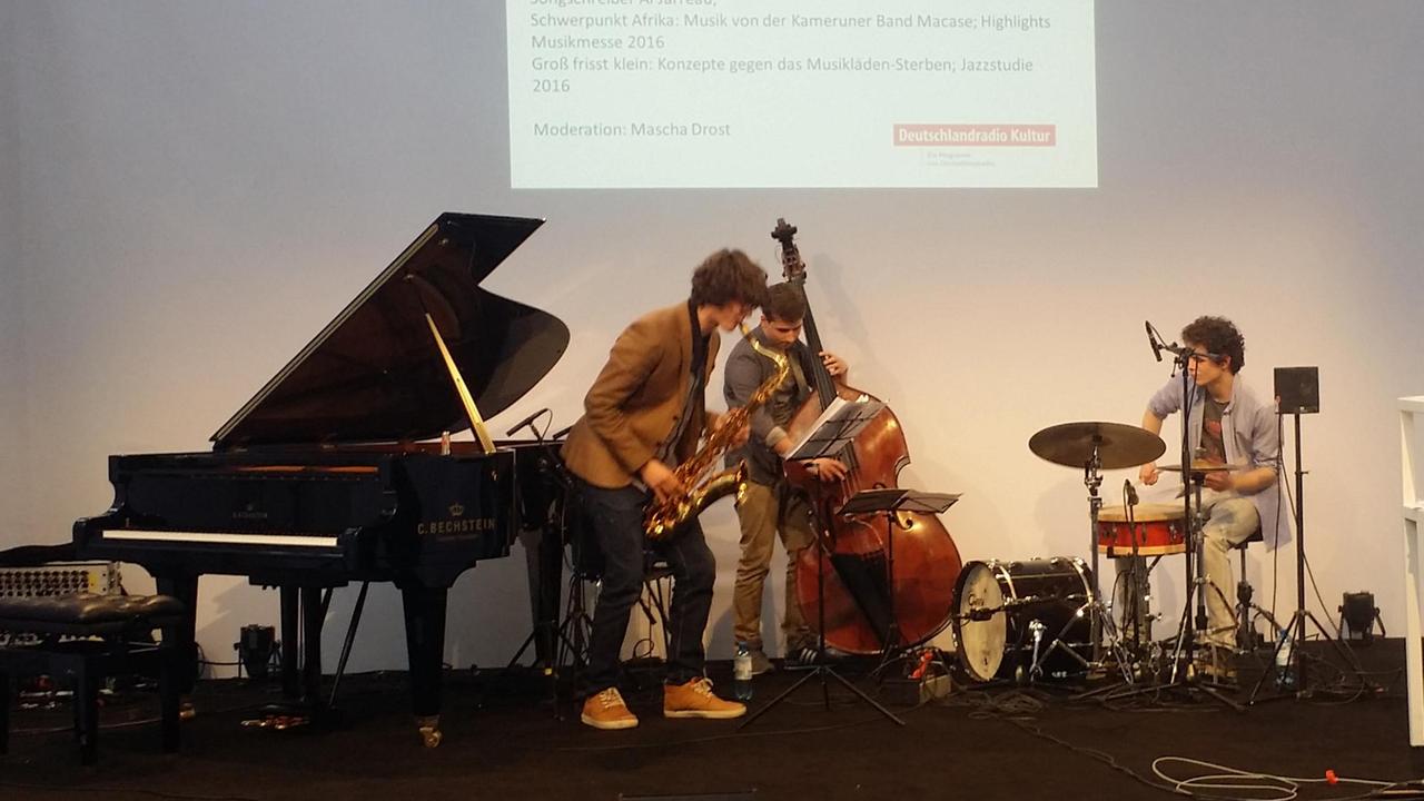 Das Jazz Trio "First Circle" auf der Deutschlandradio-Bühne
