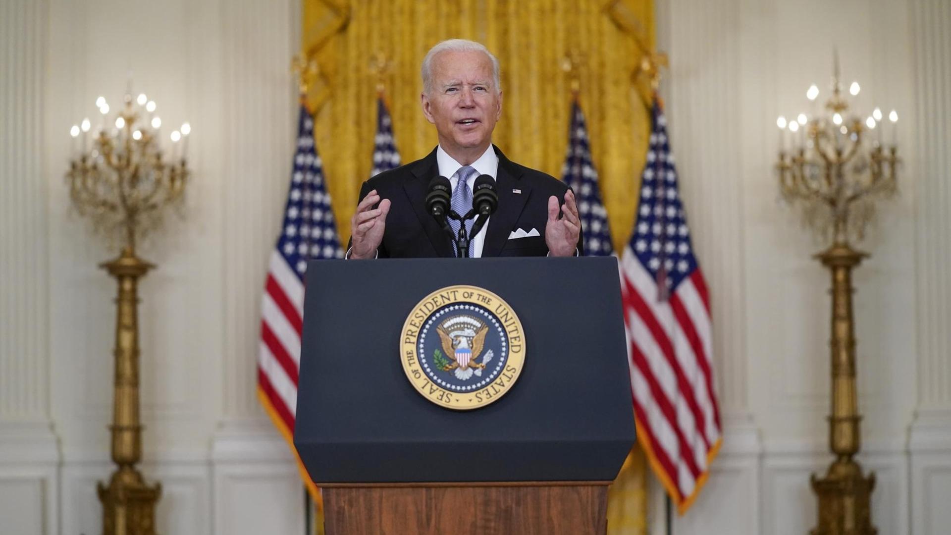 US-Präsident Joe Biden spricht zur Lage in Aghanistan