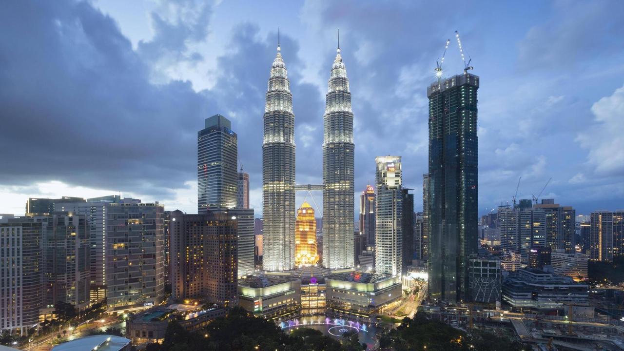 Die Petronas Zwillingstürme in Kuala Lumpur (Malaysia)