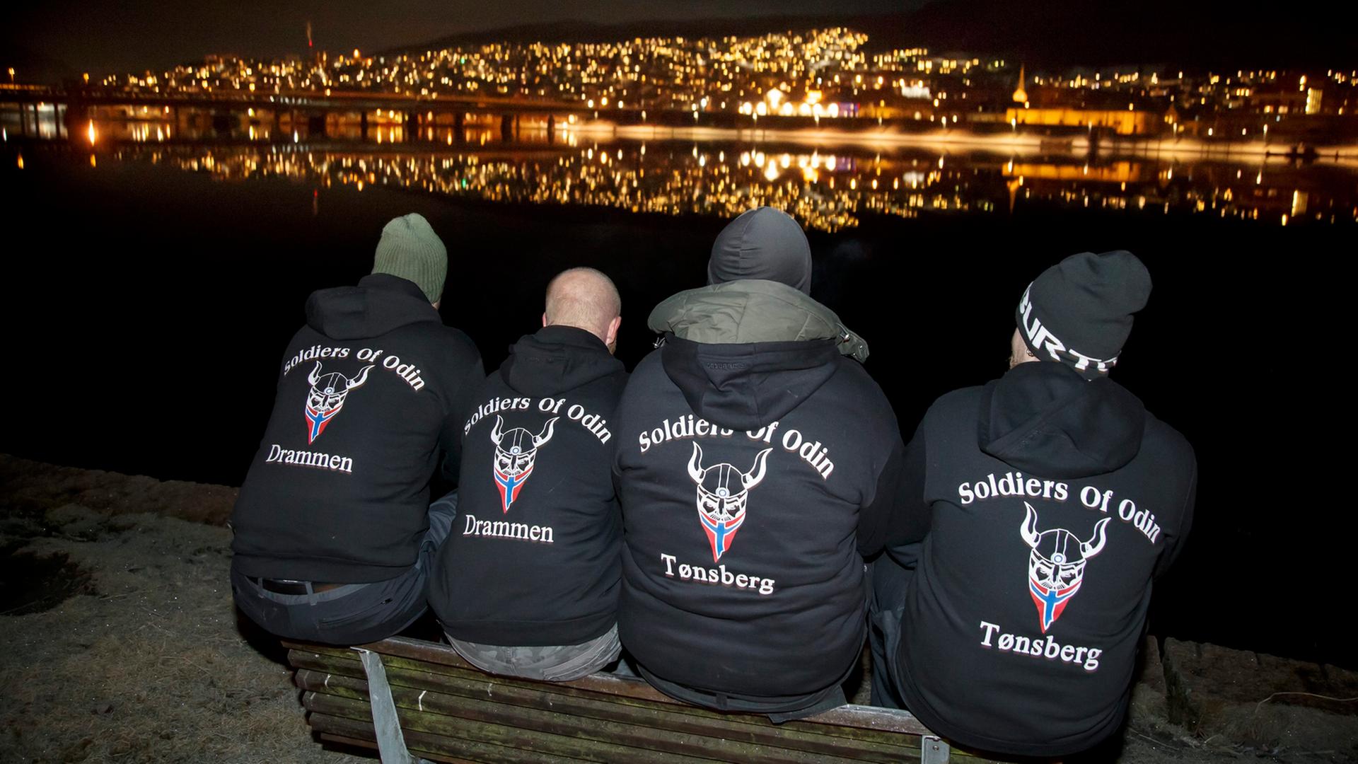Mitglieder der Bürgerwehr "Soldiers of Odin" in Norwegen