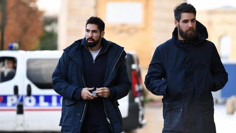 Nikola und Luka Karabatic vor einer Anhörung am Gericht in Montpellier im November 2016.