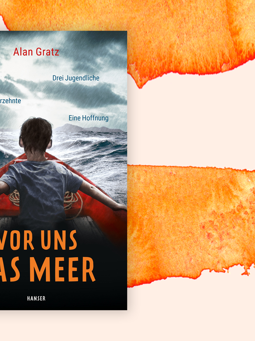 Zu sehen ist das Cover des Buches "Vor uns das Meer" von Alan Gratz.
