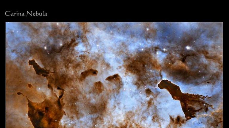 Interstellare Staubwolken im Eta-Carinae-Nebel