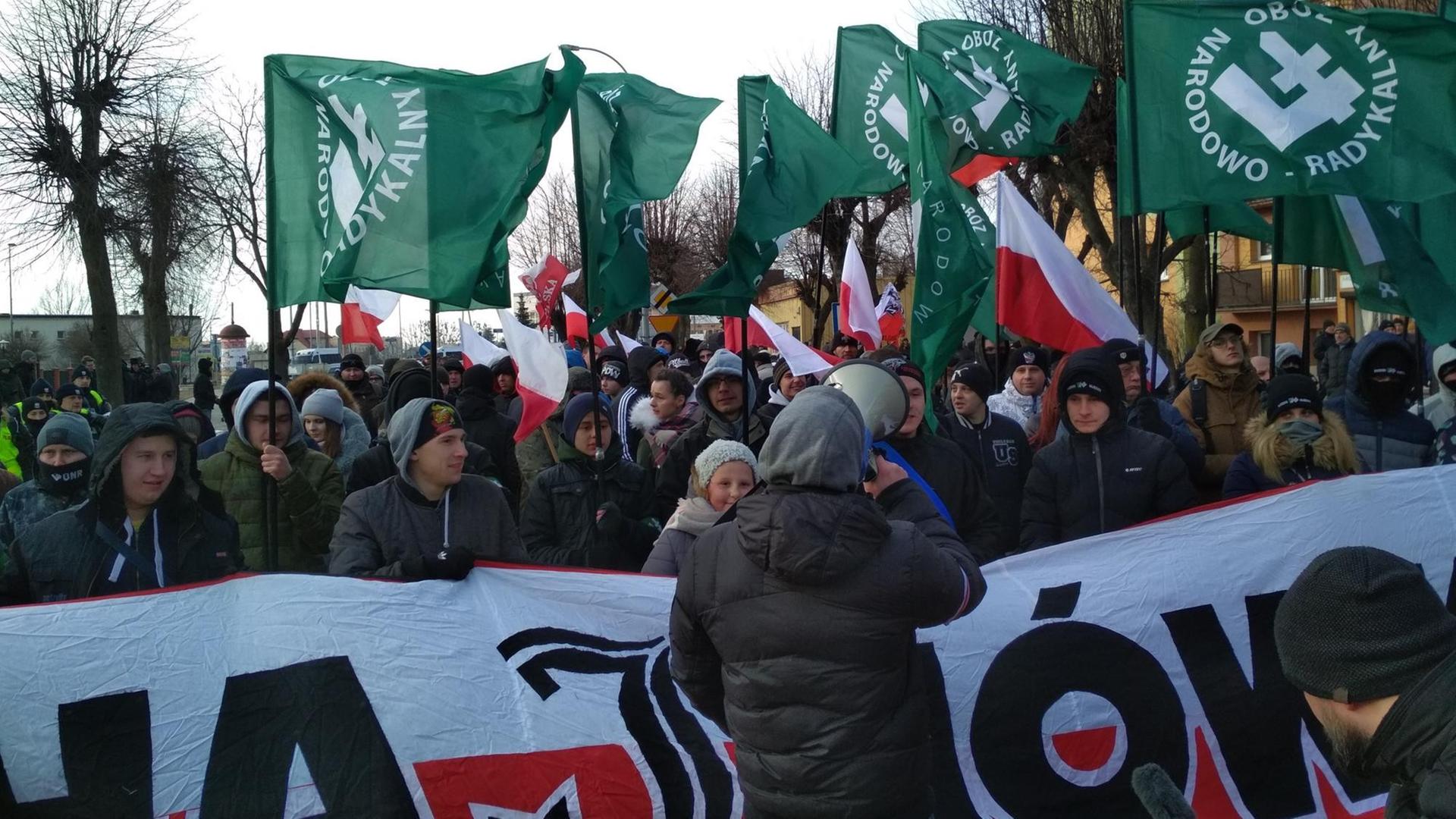 Marsch der Nationalisten in Hajnowka