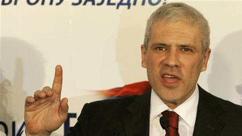 Der serbische Präsident Boris Tadic nach seiner Wiederwahl in Belgrad.