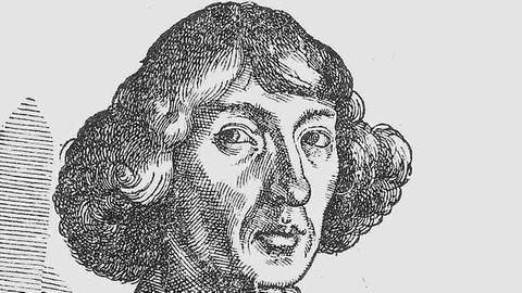 Holzschnitt von Nicolaus Kopernikus (1473-1543) 