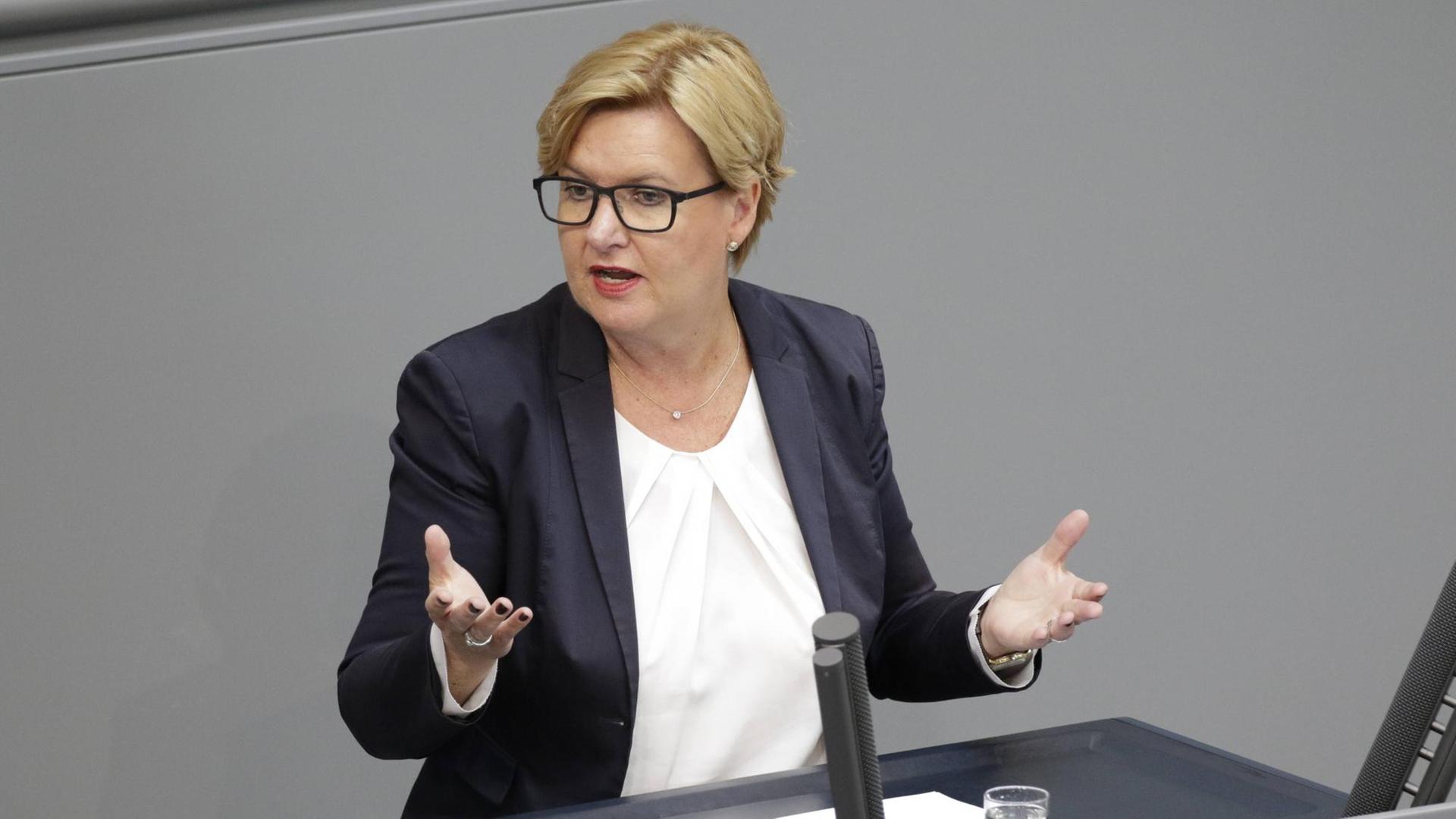 Die stellvertretende Fraktionsvorsitzende der SPD im Bundestag, Eva Högl.
