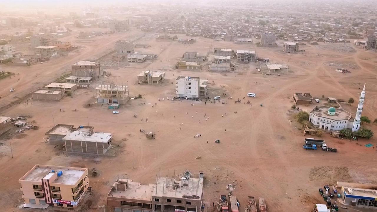 Fußballfeld in Khartoum, Sudan