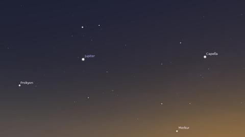 Der innerste Planet Merkur zeigt sich jetzt am Abendhimmel