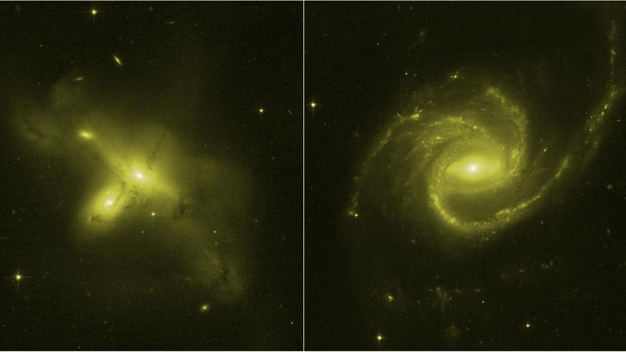 Sehnsüchtig erwartete Galaxien: Die beiden ersten Hubble-Beobachtungen nach fünf Wochen Zwangspause im Sommer 2021