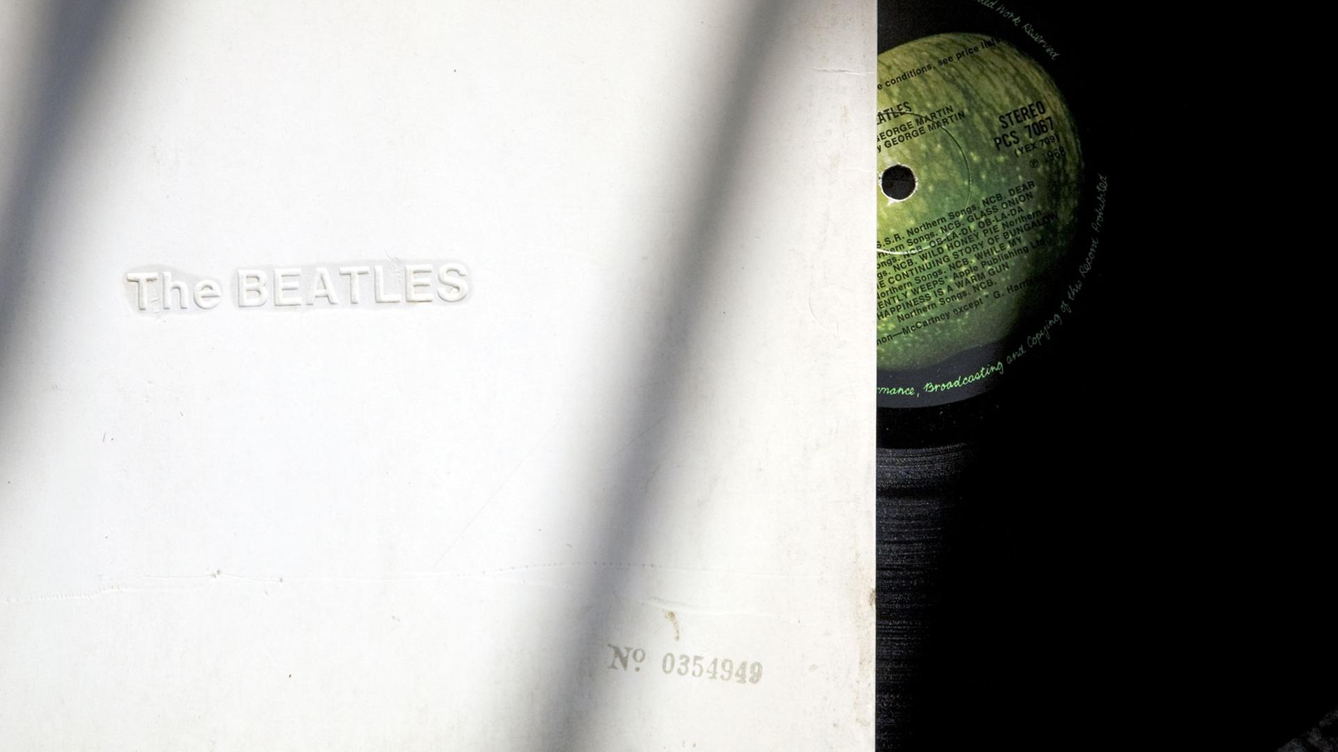 Die Originalpressung des White Album - mit Seriennummer auf dem Cover