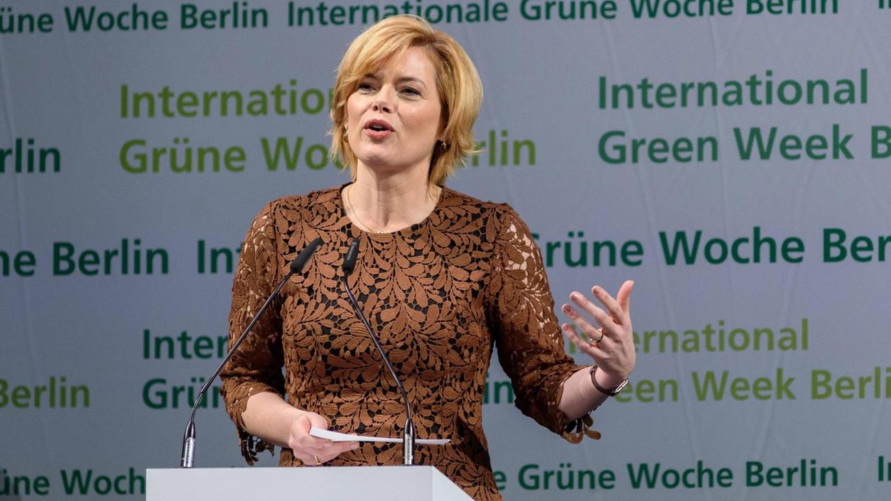 Klöckner bei der Eröffnung der Grünen Woche in Berlin