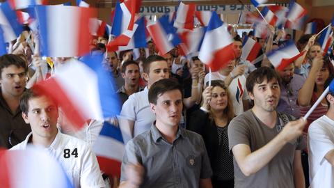 Ein Parteikongress des "Front Nationa" - nur für dessen Nachwuchs, abgehalten in Fréjus.