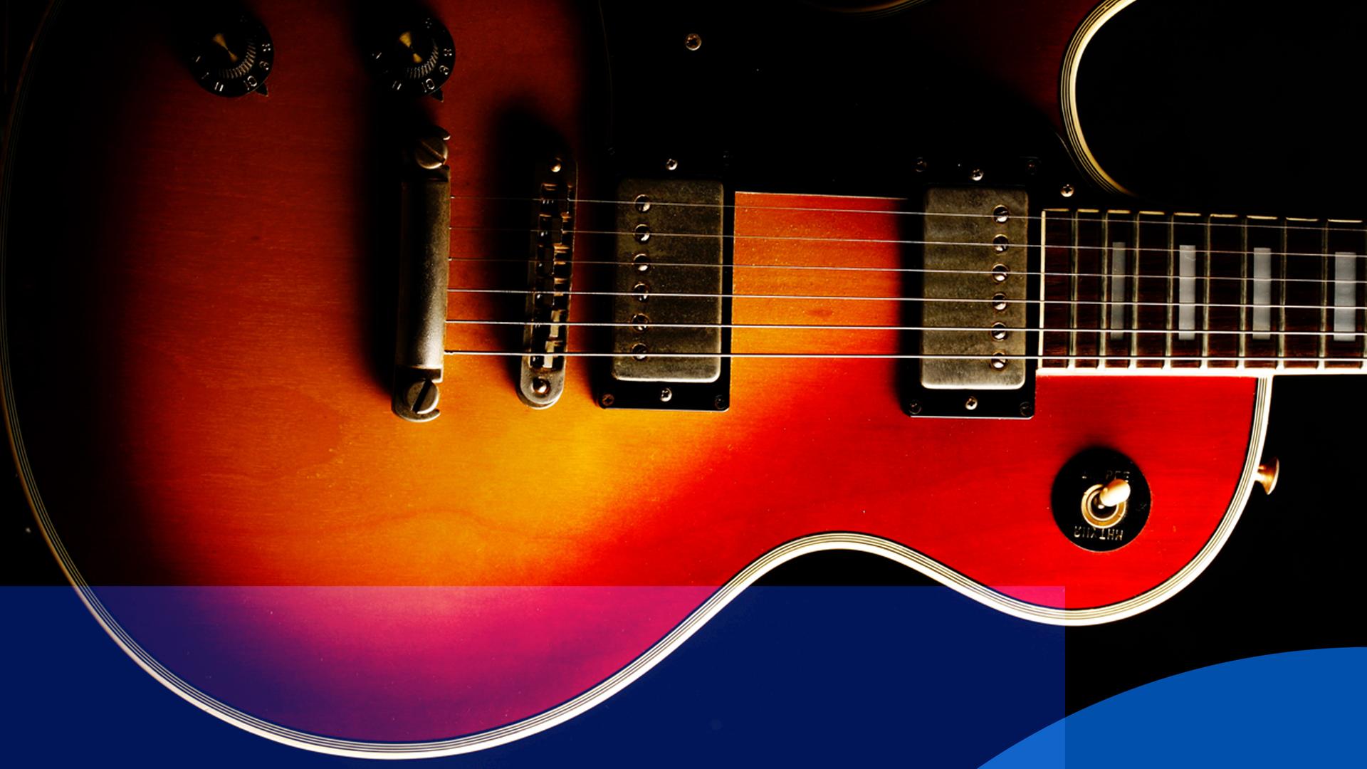 Eine elektrische Gitarre