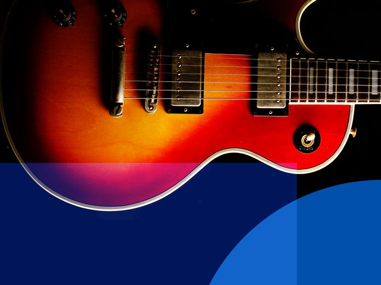 Eine elektrische Gitarre