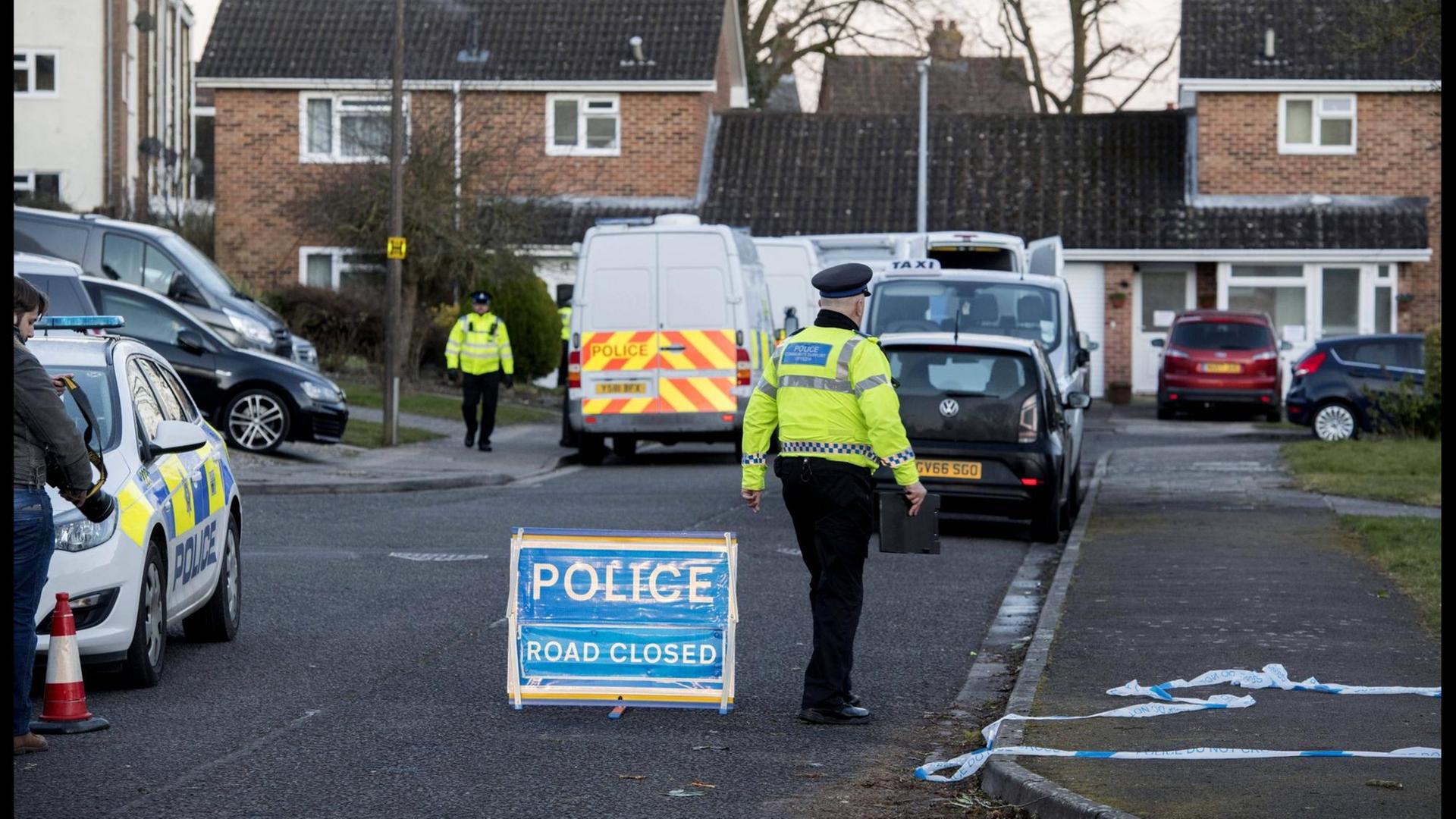 In Salisbury, Großbritannien, laufen die Ermittlungen im Fall Skripal
