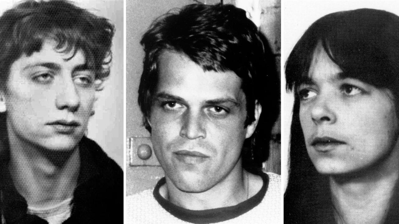 Die undatierten Fahndungsfotos des BKA zeigen die gesuchten Ex-RAF-Terroristen Burkhard Garweg, Ernst-Volker Wilhelm Staub und Daniela Klette.